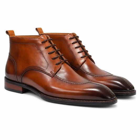 Bottes d'Exception en Cuir - Élégance, Luxe & Confort